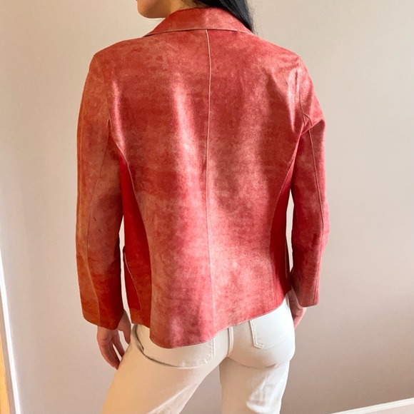 Vintage leather jacket blazer - Picture 2 of 6